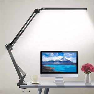 Metal Swing Arm Clamp Desk Lamp