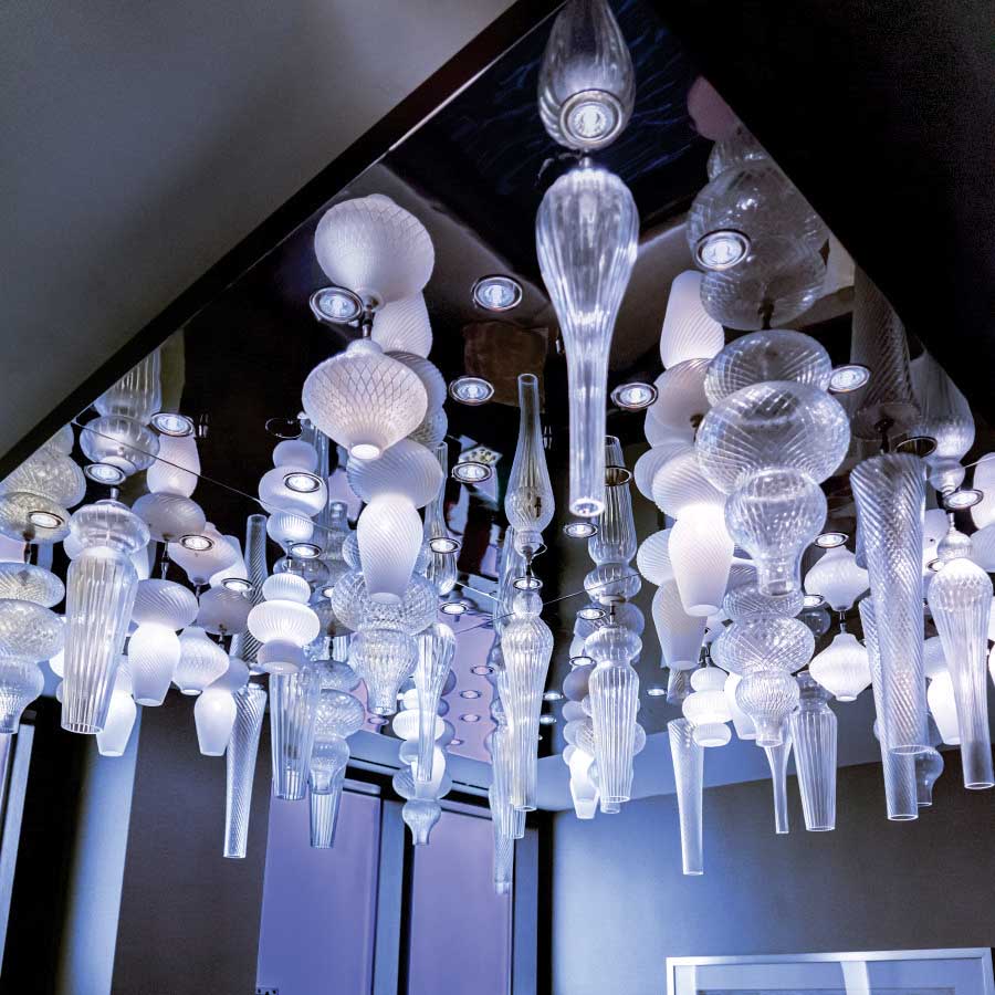 Aria Custom Ceiling Light Feature