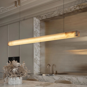 JYLIGHTING Restaurant Bar Minimalist Modern Marble Linear Pendant Lights
