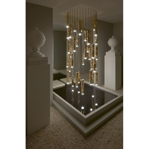 High Ceiling Hotel Interior Crystal Pendant Light