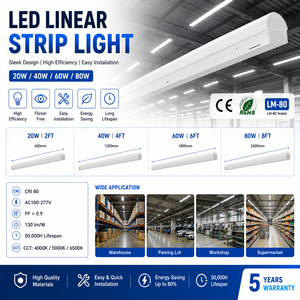 High Brightness 130lm/W LED Linear Strip Light
