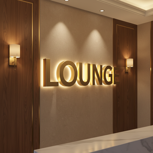 Custom LED Art Letter Lamp for Commercial & Retail Front Desk