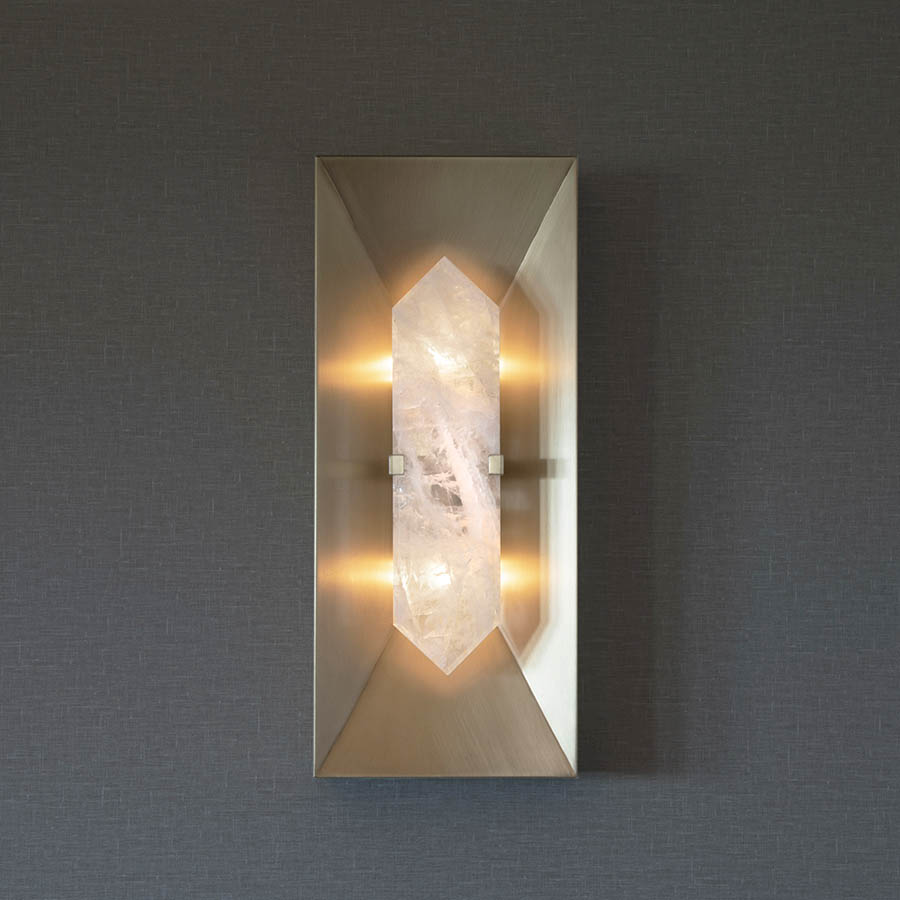 Marisa Wall Sconce - Rock crystal diffuser wall sconce