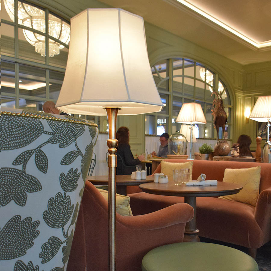 Wembley Custom Hospitality Floor Lamp in Satin Antique Bronze