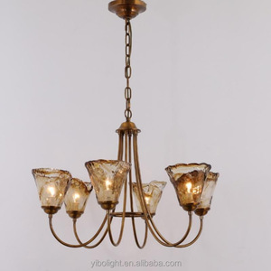 French Vintage Luxury Designer Glass Maillard Style Chandelier
