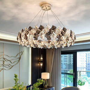 Luxury Hotel Decorative Ceiling Pendant Chandeliers K9 Crystal