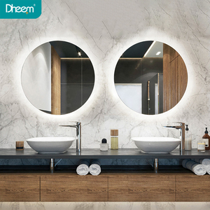 Round LED Vanity Big Circle Mirror Light
